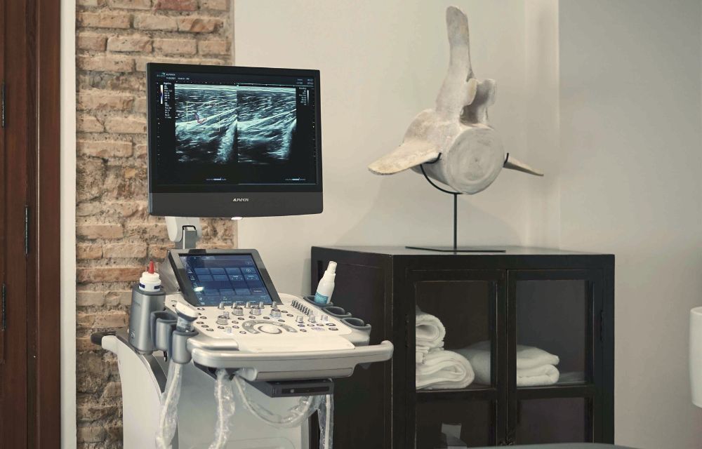 fisioterapia con ecografía diagnostico con ecografía