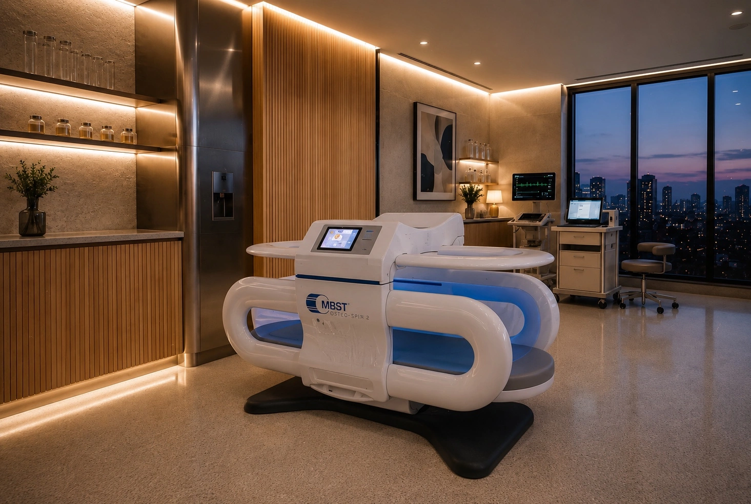 Entorno de tratamiento con tecnología médica avanzada para la artrosis de cadera